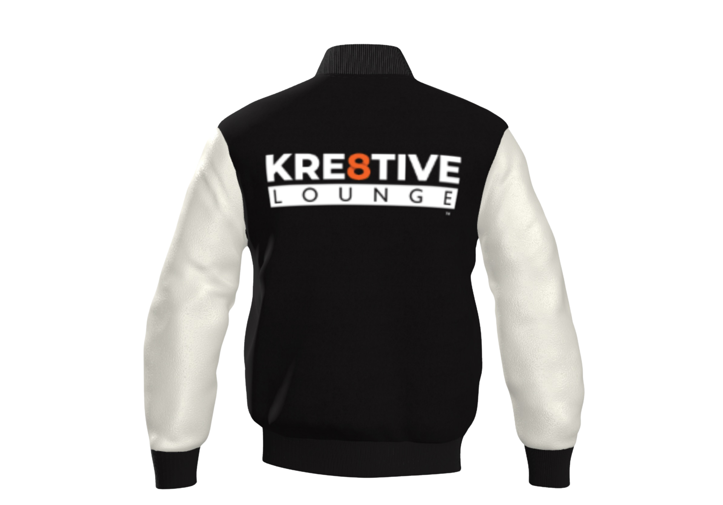 KRE8TIVE LOUNGE VARSITY LEATHER JACKET