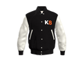 KRE8TIVE LOUNGE VARSITY LEATHER JACKET